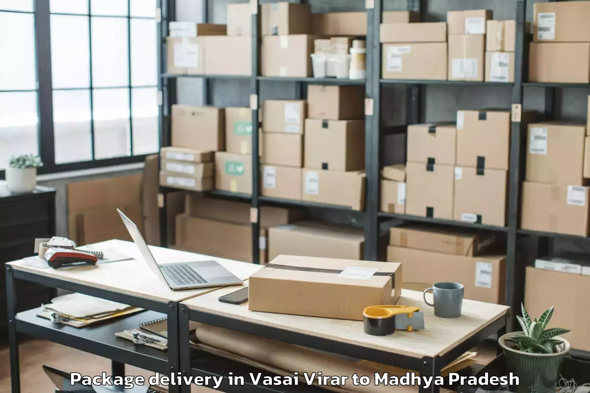 Easy Vasai Virar to Bhanpur Package Delivery Booking